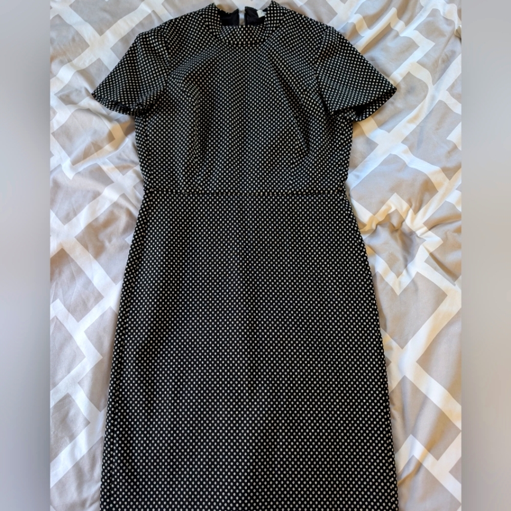 JCrew Black Mock Neck Dress